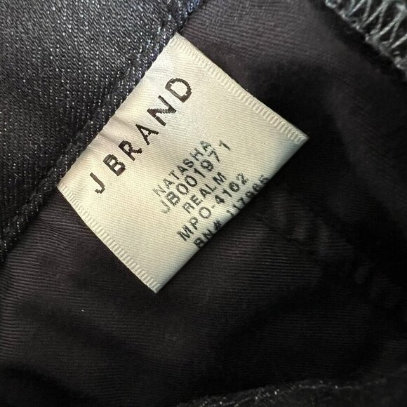 J Brand‎ Natasha Skinny Jeans Realm Dark Wash Button Fly Nautical Size 27 - Picture 9 of 14